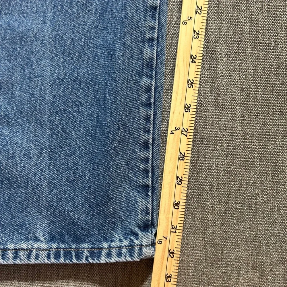 Riggs Workwear Wrangler Carpenter Jeans Mens 36x30 Blue Relaxed Fit Hammer Loop